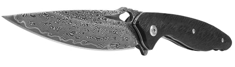 HawkEye Damascus Steel Folding Knife
