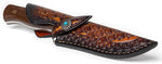 Scout Field Knife with Custom Leather Sheath