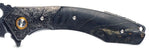 Serpent Damascus Steel Folding Knife