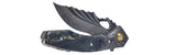 Serpent Damascus Steel Folding Knife